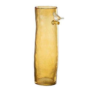 Vase Haut Design "oiseau" 32cm Ocre