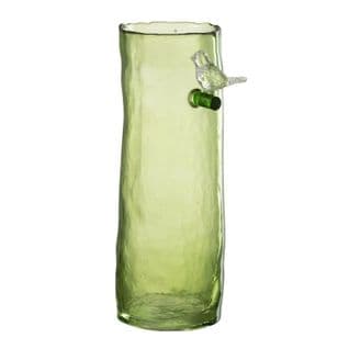 Vase Haut Design "oiseau" 27cm Vert