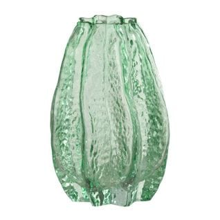 Vase Déco Strié "aqua" 20cm Vert