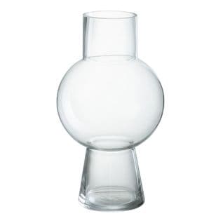 Vase Boule En Verre "pinky Perfect" 31cm Transparent