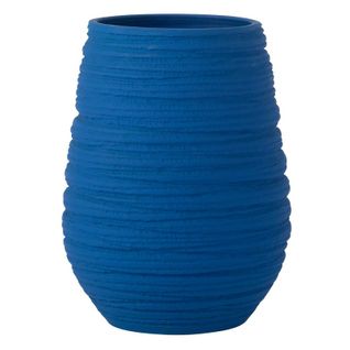 Vase En Céramique "fiesta" 30cm Bleu