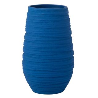 Vase En Céramique "fiesta" 40cm Bleu