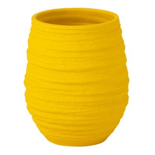 Vase En Céramique "fiesta" 23cm Jaune