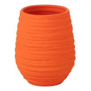 Vase En Céramique "fiesta" 23cm Orange