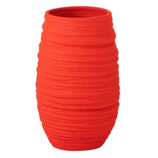Vase En Céramique "fiesta" 40cm Rouge