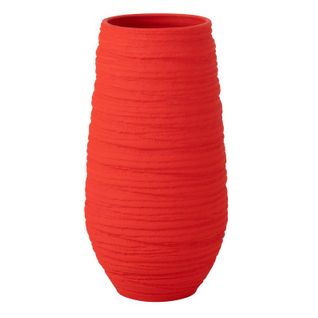Vase En Céramique "fiesta" 55cm Rouge