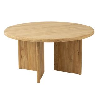 Table à Manger Ronde "teck" 150cm Naturel