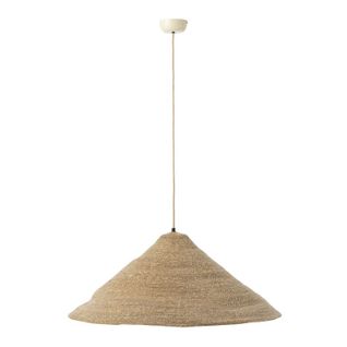 Lampe Suspension Chapeau "moonj" 80cm Naturel Clair