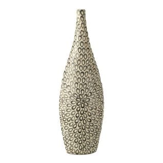 Vase Long Design "goutte" 84cm Noir Et Blanc