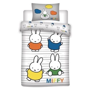 Parure De Lit Réversible Miffy - 100 Cm X 135 Cm