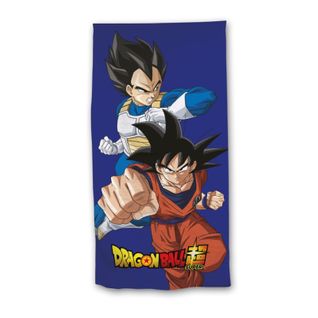Serviette De Plage - Dragon Ball Z - Vegeta Et Son Goku - 70x140 Cm