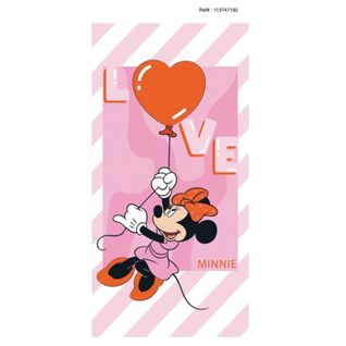 Serviette De Plage - Disney Minnie - -love- - 70x140 Cm