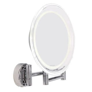 Wall Mirror - Miroir Mural - 1 Face Grossissante X10 - Eclairage LED - Look Design