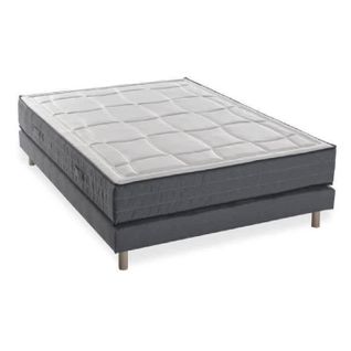 Ensemble Matelas Mousse + Sommier 160x200 Accueil Mémoire de forme 28cm - Ferme - Hotel Premium Lux