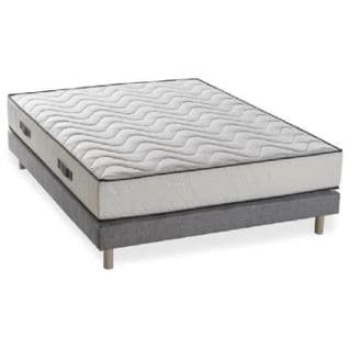 Ensemble Matelas Mousse + Sommier 160x200 Cm - 25cm - 5 Zones - Hôtel Seasons