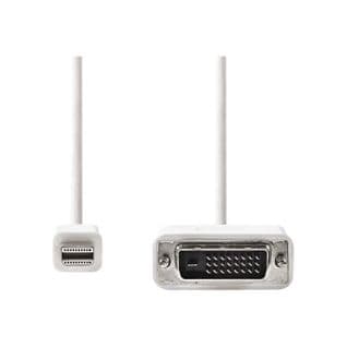 Mini Displayport - Dvi Cable - Mini Displayport Male  -  Dvi-d 24+1-pin Male - 2.0 M - Blanc