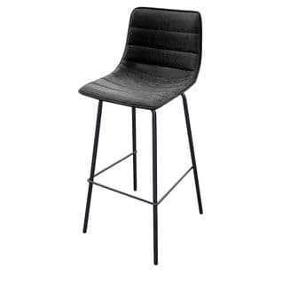 Tabouret De Bar Simili Gris Anthracite Brooklyn - Gris Anthracite