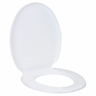 Abattant Wc Le Plastik Siege De Toilette Cuvette Wc Lunette De Toilette Blanc 36.5x45.4cm