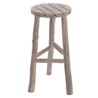 Tabouret Rond En Bois "adem" 53cm Naturel