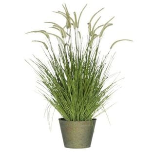 Plante Artificielle Déco "graminées" 114cm Vert
