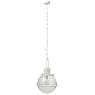 Lampe Suspension Boule "iore" 40cm Blanc