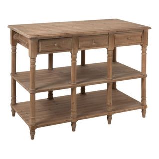 Console 6 Tiroirs En Bois "bianca" 131cm Naturel