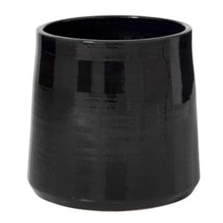 Cache Pot En Céramique "tolga" 28cm Noir