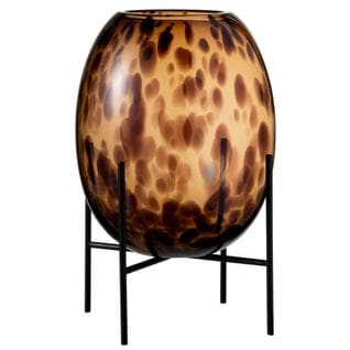 Vase Sur Pied Design "tâche Déco" 38cm Naturel