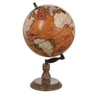 Déco "globe Vintage" 53cm Rouille