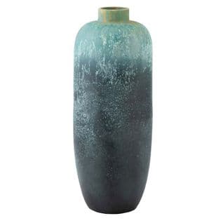 Vase Design En Céramique "vintage" 93cm Bleu