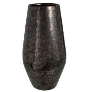 Vase Déco En Céramique "smokey" 47cm Noir