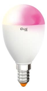 Ampoule sphère Color P45 E14 iDual Blanc
