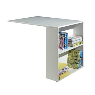 Bureau De Lit Enfant Surélevé "pino" 94cm Blanc