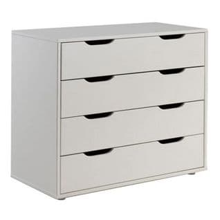 Commode 4 Tiroirs Enfant "pino" 86cm Blanc