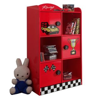 Armoire Enfant "race" 133cm Rouge