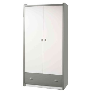 Armoire 2 Portes "bonny" 202cm Gris