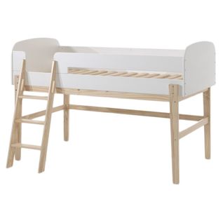 Lit Enfant "kiddy" 90x200cm Naturel et Blanc