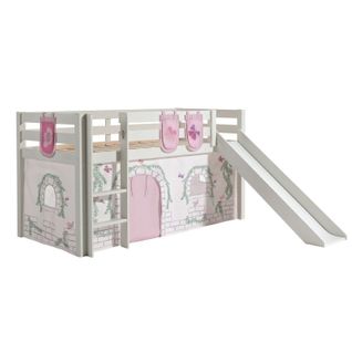 Pack - Lit Enfant Toboggan, Tente Et 3 Pochettes "pino Birdy" Blanc