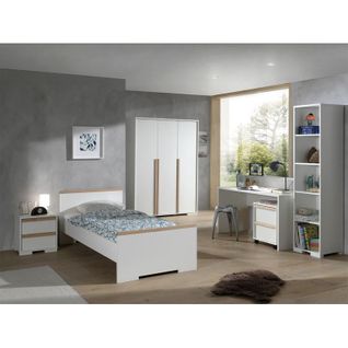 Chambre Complète Enfant 6p "london" Blanc