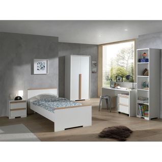 Chambre Complète Enfant 6p "london Ii" Blanc