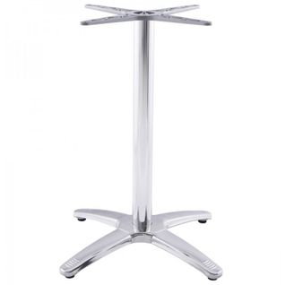 Pied De Table En Métal "krome" 75cm Argent