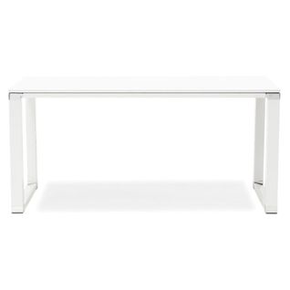 Bureau Design En Bois "hovik" 160cm Blanc