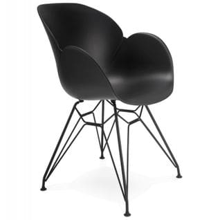 Fauteuil Design "kapt" 85cm Noir