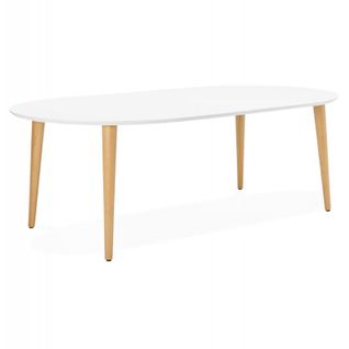 Table De Repas Extensible "jane" 220cm Blanc