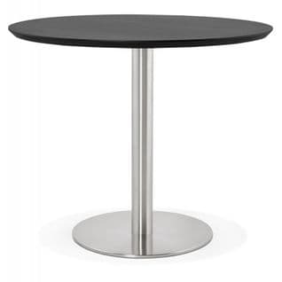 Table De Repas Design "kansas" 90cm Noir