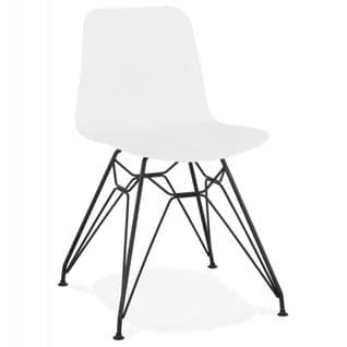 Chaise Design "spider" 83cm Blanc et Noir
