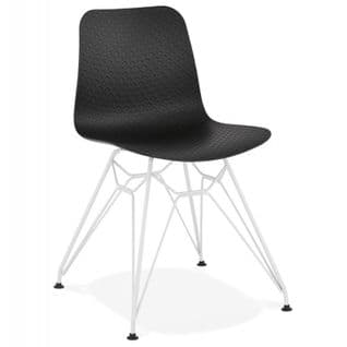 Chaise Design "spider" 83cm Noir et Blanc