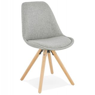 Chaise Scandinave "yolanda" 82cm Gris et Naturel