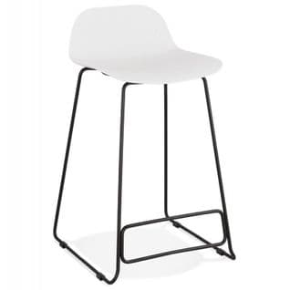 Tabouret De Bar "blitz" 85cm Blanc et Noir