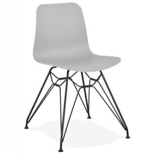 Chaise Design "spider" 83cm Gris et Noir